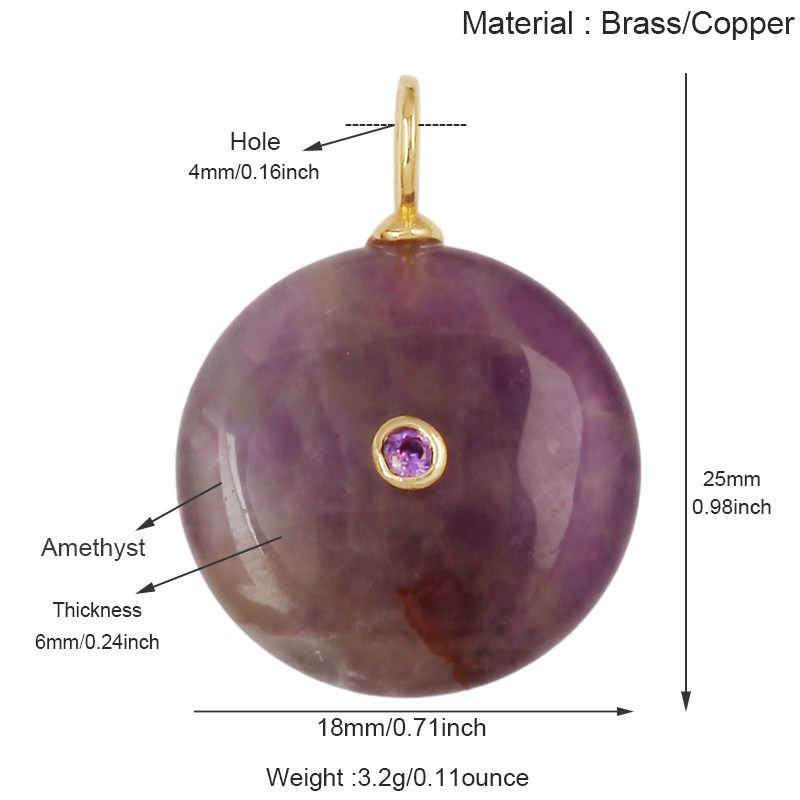 天然石風の合成宝石ペンダント2個入り。ターコイズ、アメジスト - Jewelry Making Gemstones のレビューと価格