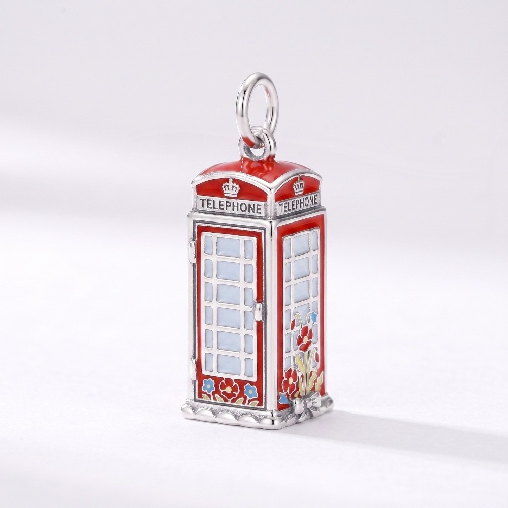 かわいいステンレス製の漫画風ペンダント。英国をテーマにしたミ - Jewelry Making London のレビューと価格