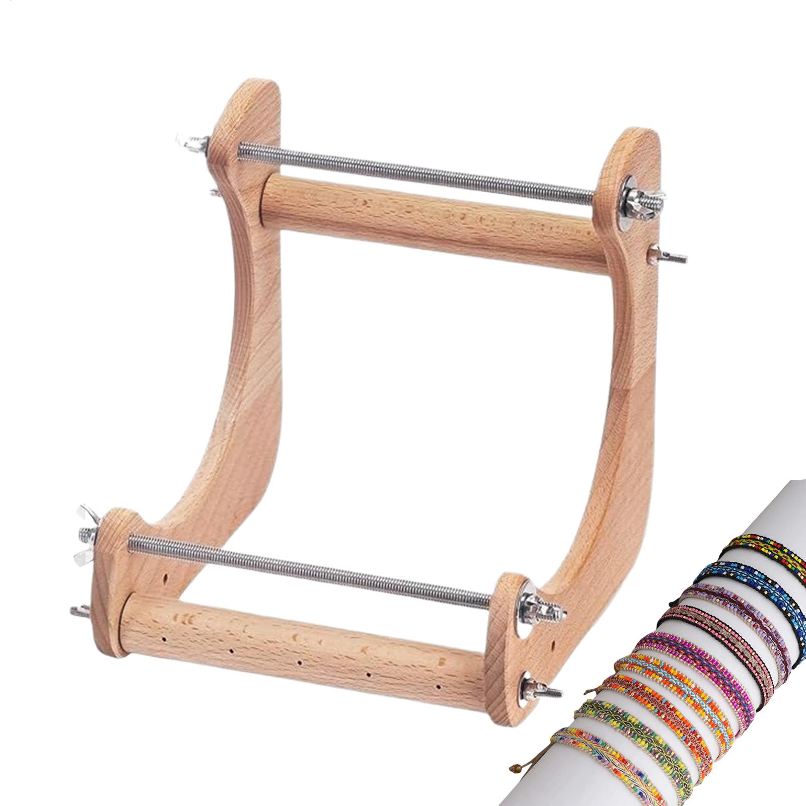 木製ビーズ織り機、高さ調節可能な縦型ビーズフレーム、ブレスレ - Jewelry Making Machines のレビューと価格