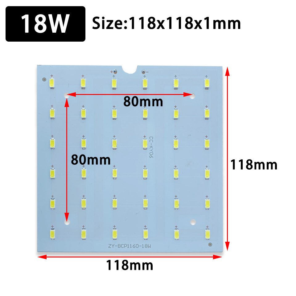 5個入りLEDシーリングライト改装用LEDチップ9W 12W - Jewelry Making Board のレビューと価格