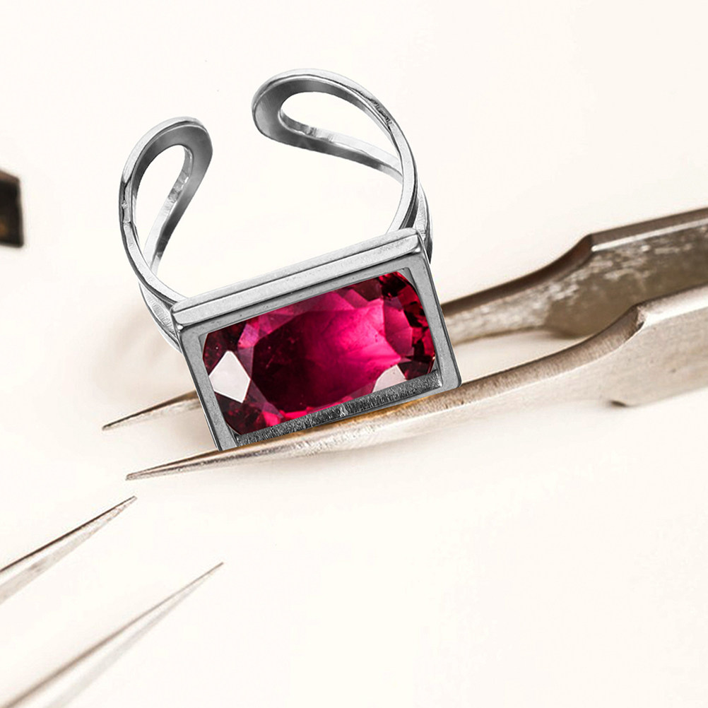 4個入り スクエア型ベゼル付き ステンレス製リング素材 フラ - Jewelry Making Gemstones のレビューと価格