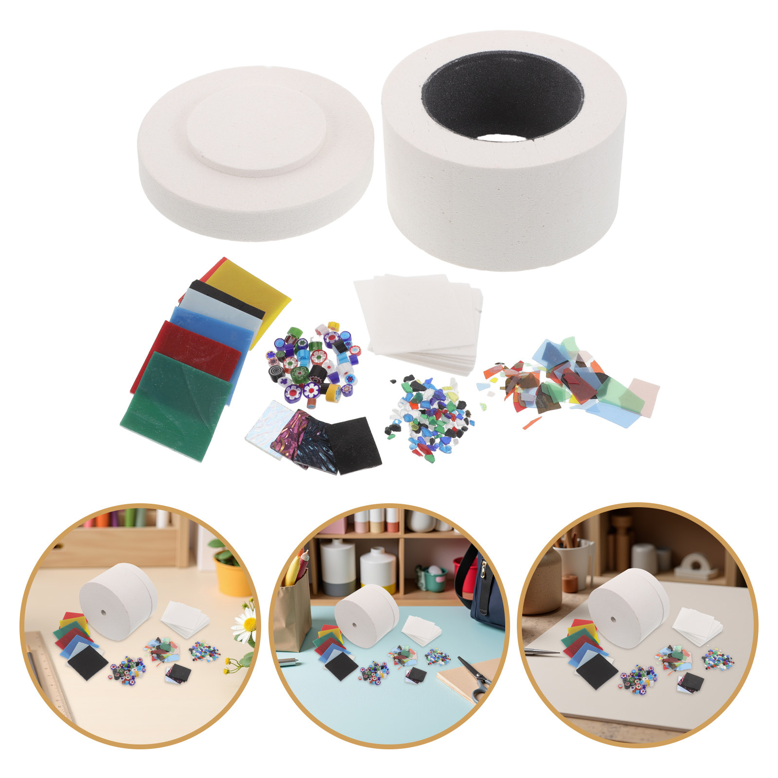 1セットのマイクロ波窯キット。自宅で手軽にガラスの熱融着によ - Jewelry Making At Home のレビューと価格