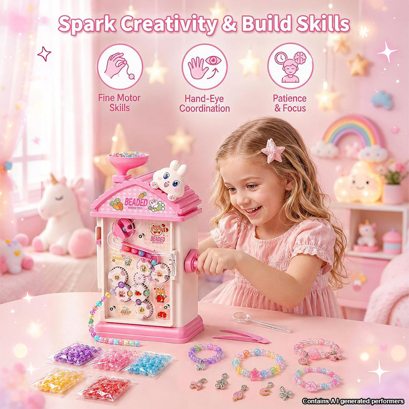 子供向け自動ビーズ編み機、手作りDIYブレスレット、ネックレ - Jewelry Making Machines のレビューと価格