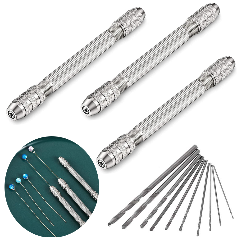 ダブルヘッドハンドドリルベース、0.8-3.0mm、銅ジュエ - Jewelry Making Drill のレビューと価格
