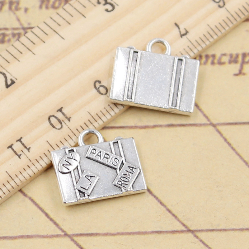 10 個チャーム旅行バッグニューヨークパリローマラ 15 × - Jewelry Making In La のレビューと価格
