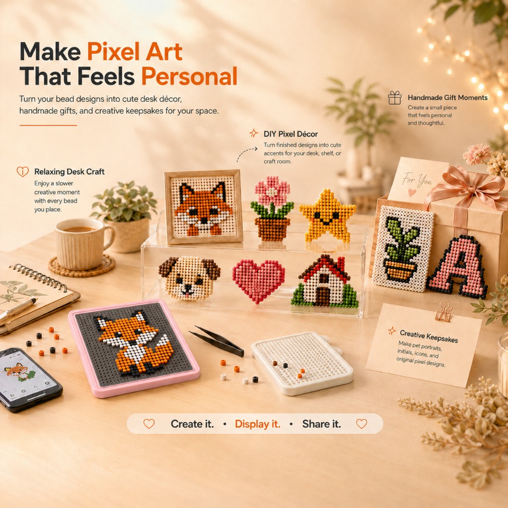 LEDスマートヒューズビーズペグボード、アプリでガイド付きパ - Jewelry Making Board のレビューと価格